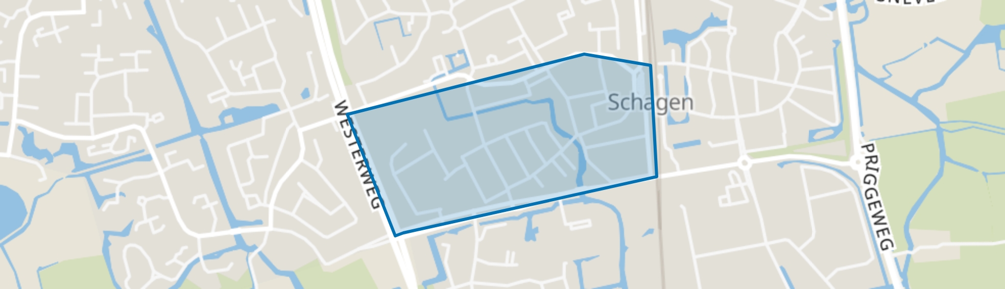 Schagen-Centrum-Zuid, Schagen map