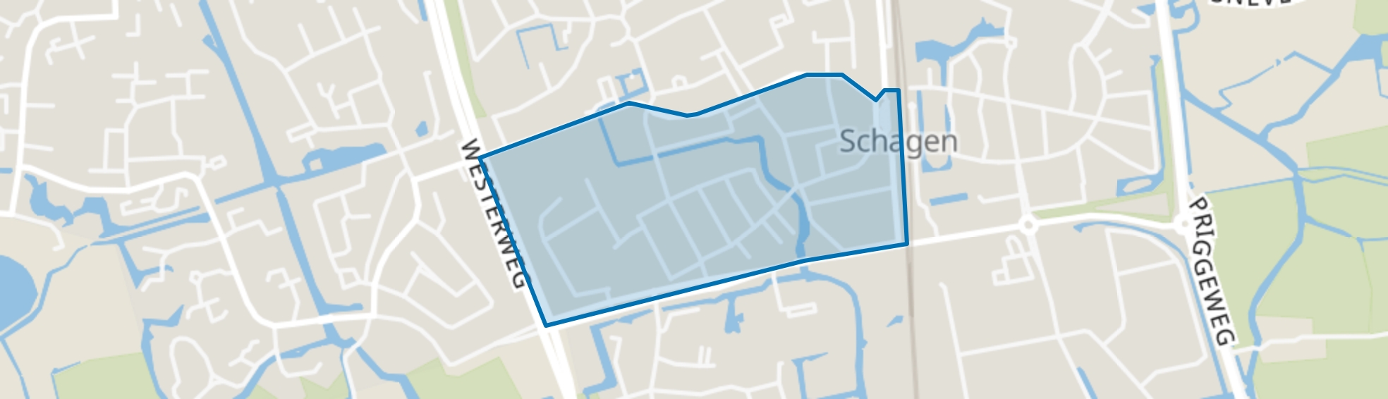 Schagen-Centrum-Zuid, Schagen map