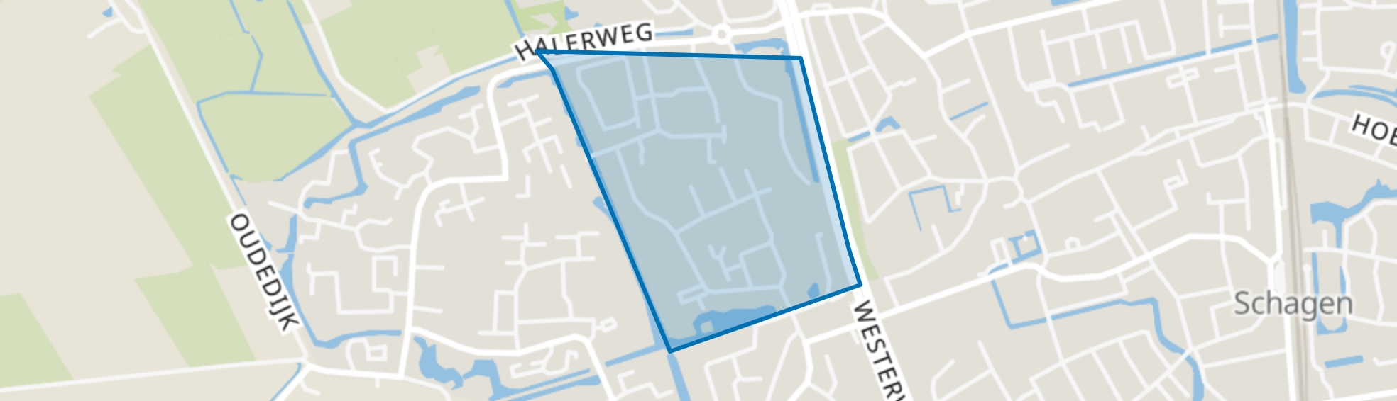 Waldervaart-Noordoost, Schagen map