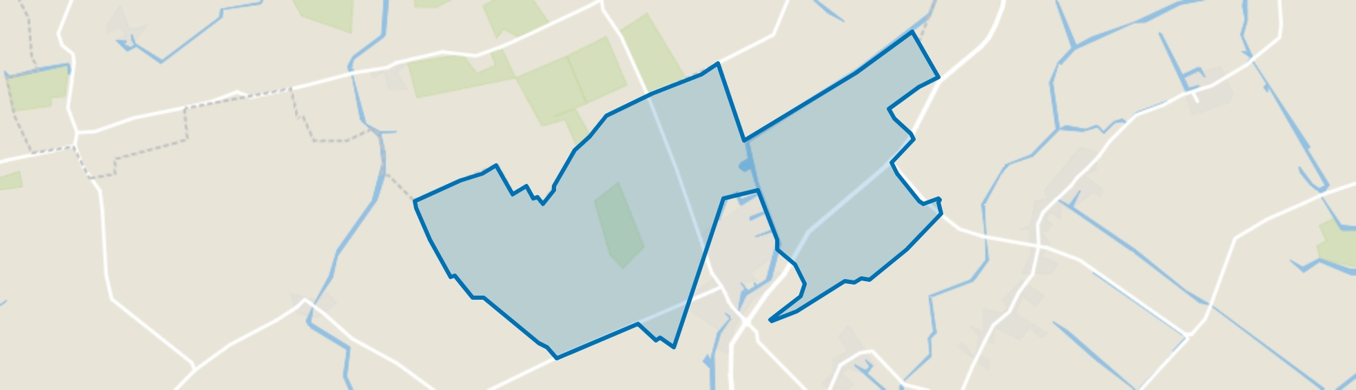 Verspreide huizen Scharnegoutum, Scharnegoutum map