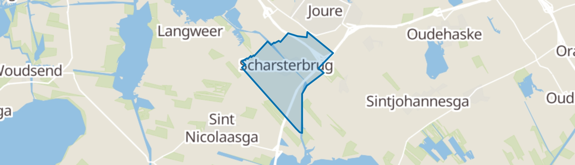 Scharsterbrug map