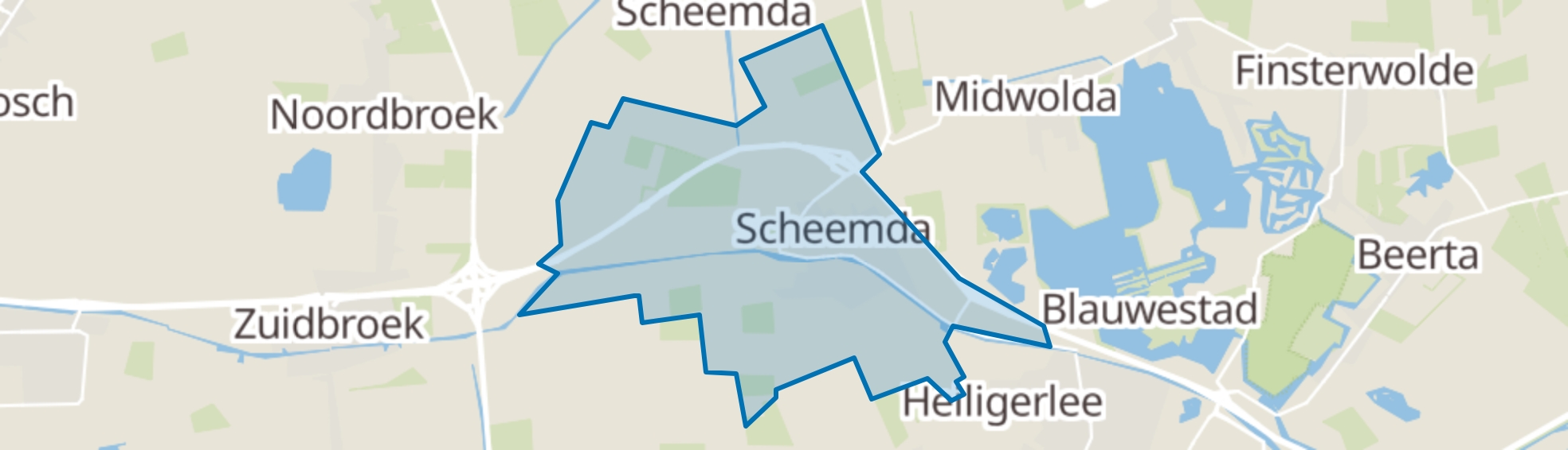Scheemda map