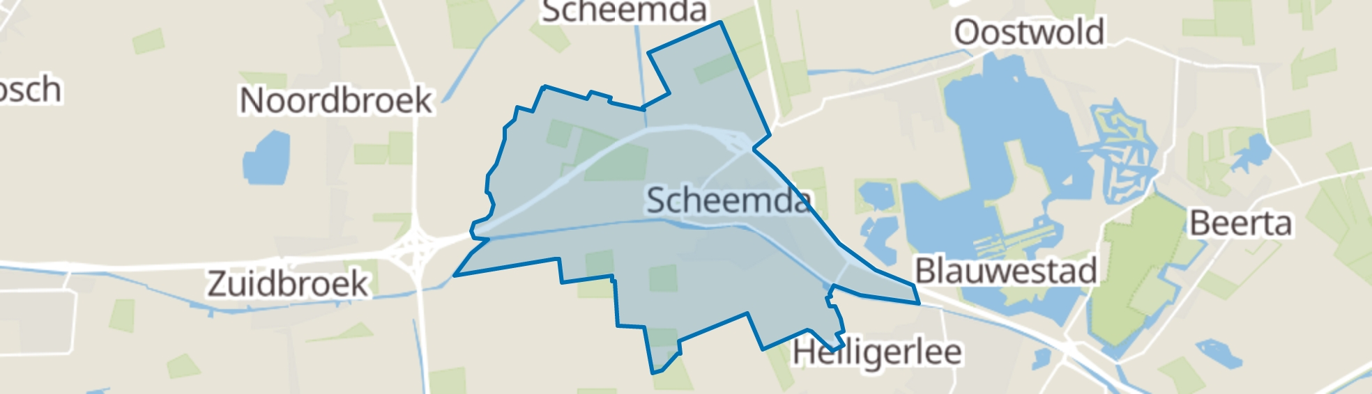 Scheemda map