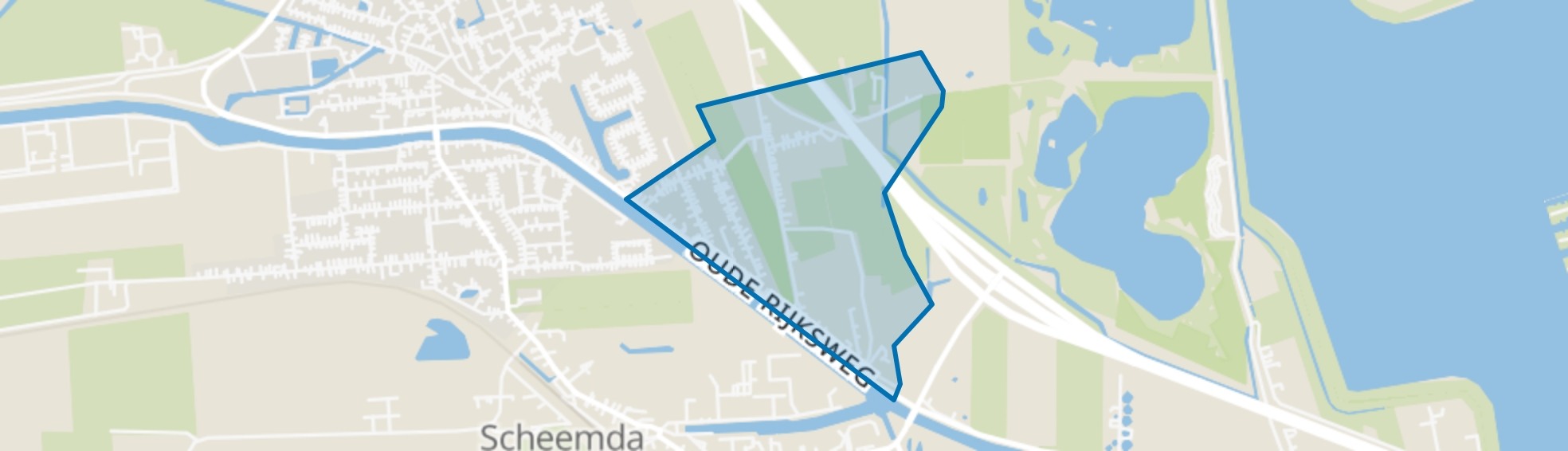 Scheemdermeer, Scheemda map