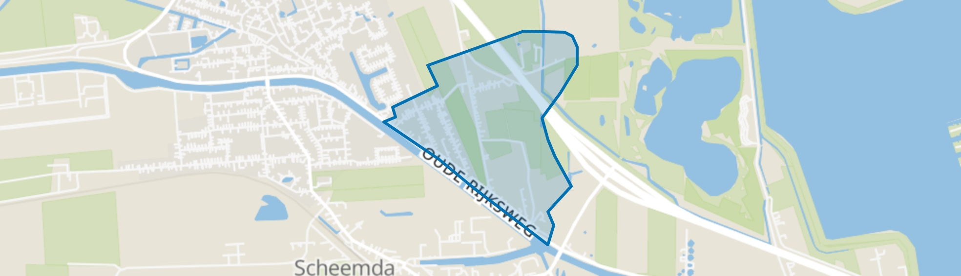 Scheemdermeer, Scheemda map