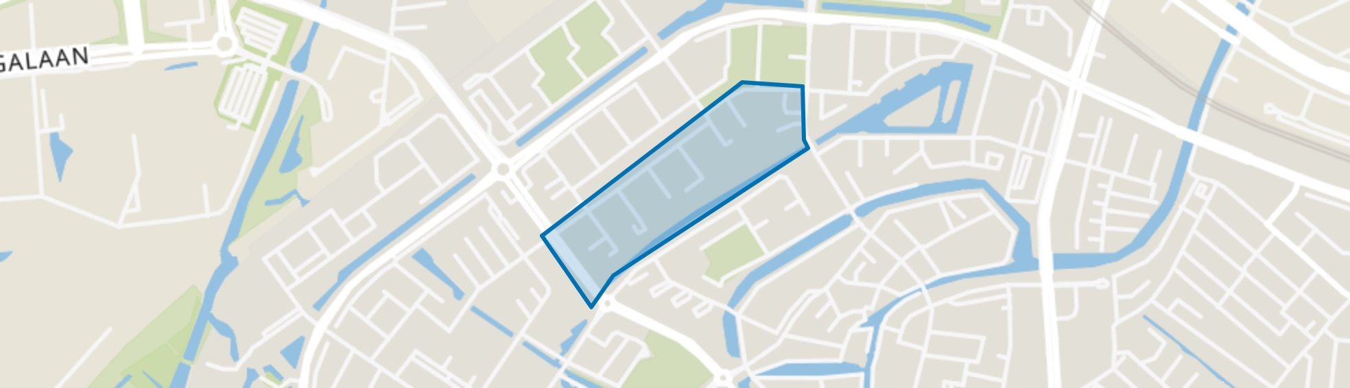 De Meesterbuurt, Schiedam map