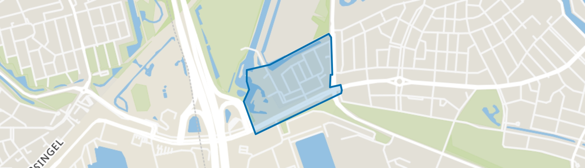 Distillateursbuurt, Schiedam map