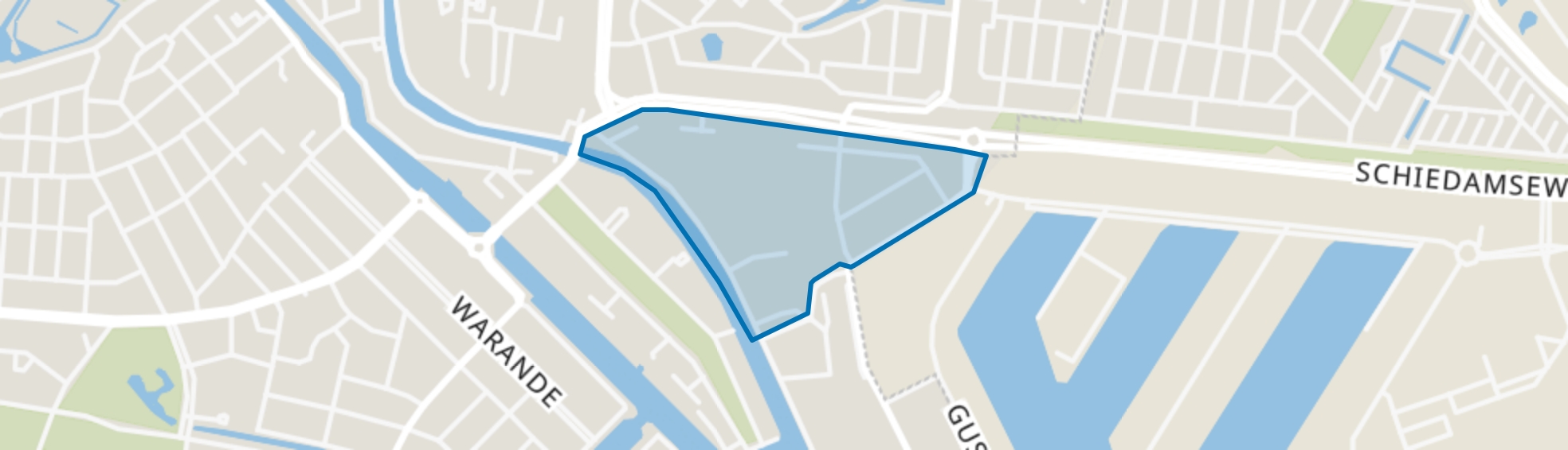 Glasbuurt, Schiedam map