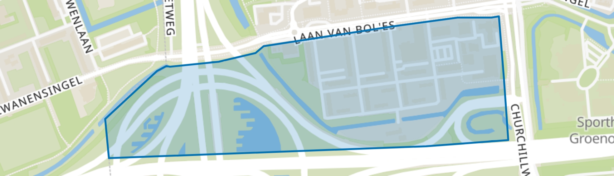Groenoord-Zuid, Schiedam map