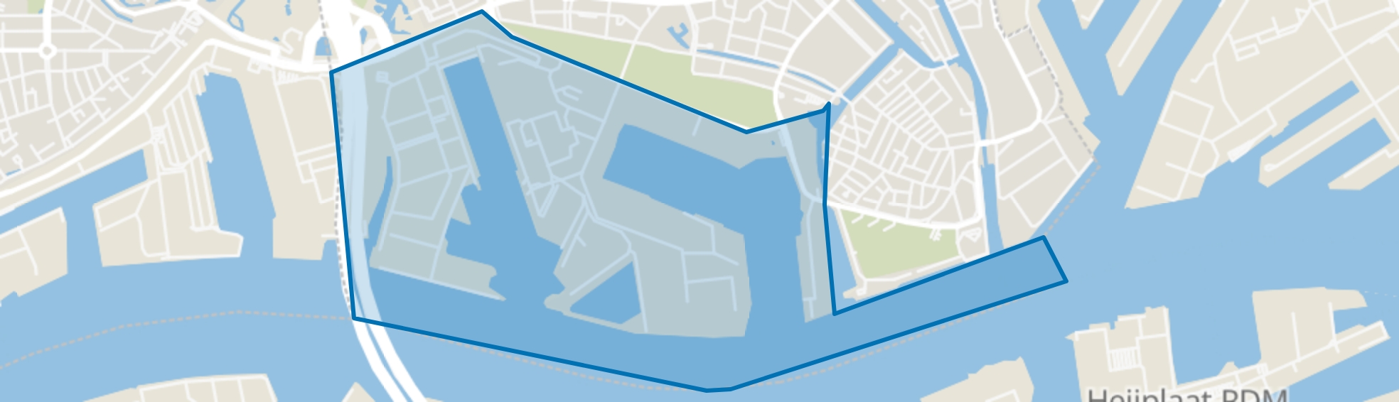 Havenbuurt, Schiedam map