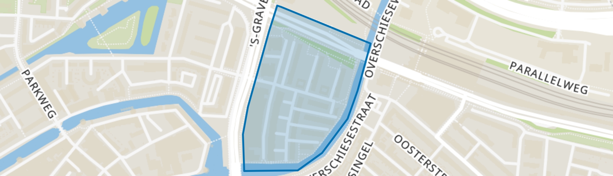 Hollandiabuurt, Schiedam map