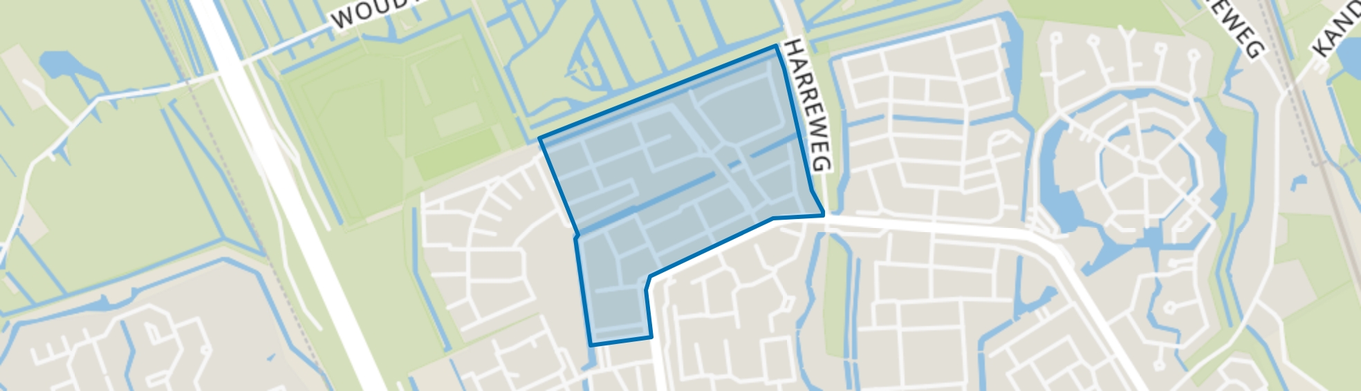 Kastelenbuurt, Schiedam map