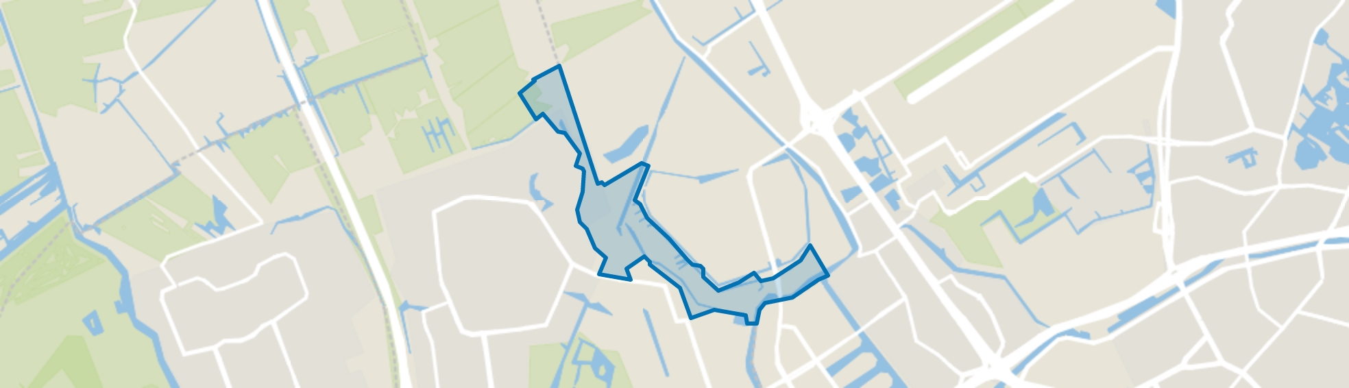 Polderwetering, Schiedam map