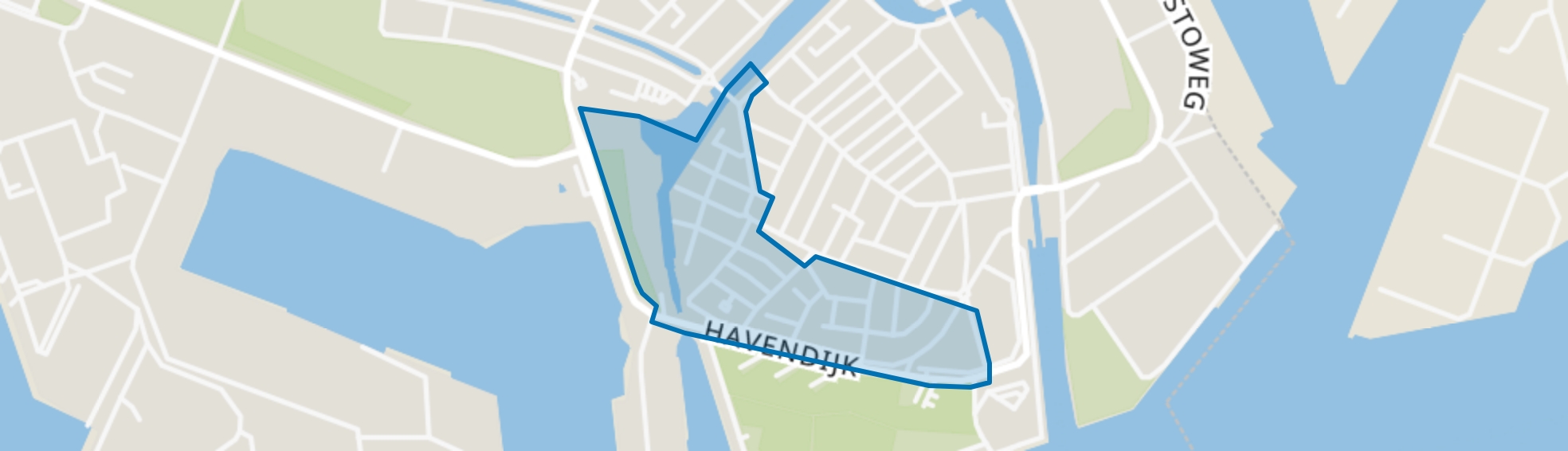 Sandersbuurt, Schiedam map