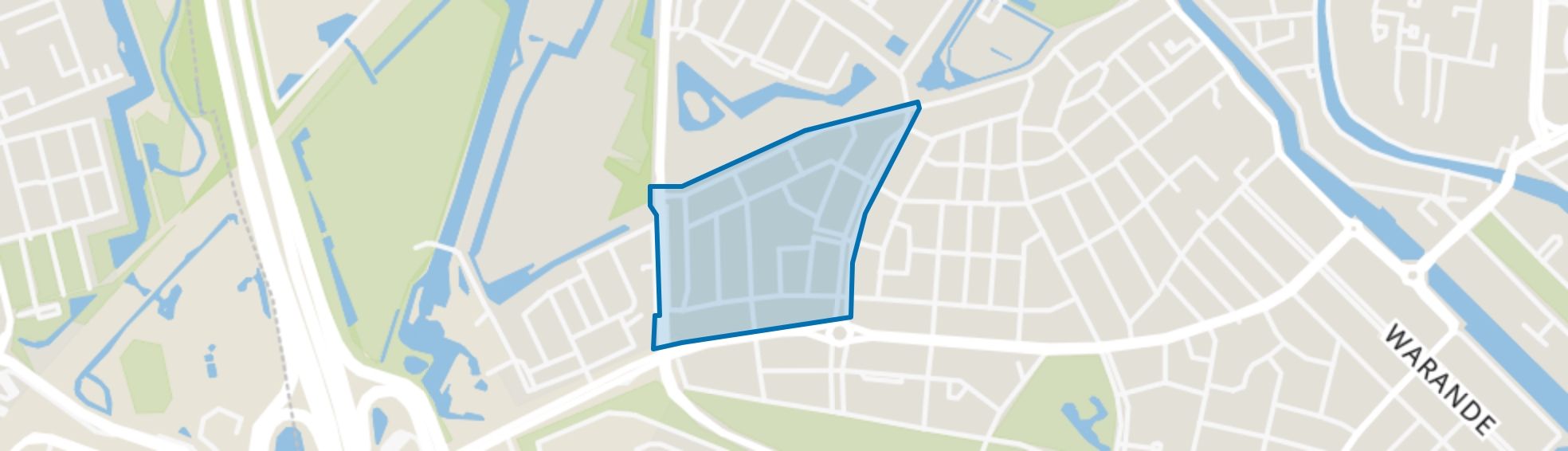 Schildersbuurt, Schiedam map