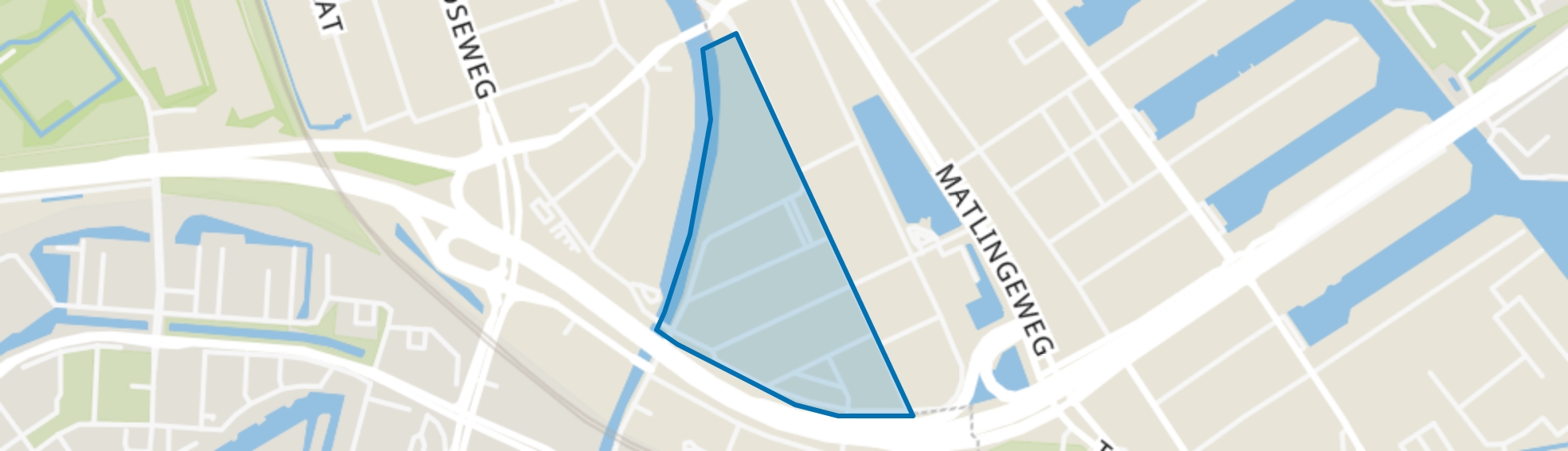 Spaanse Polder, Schiedam map