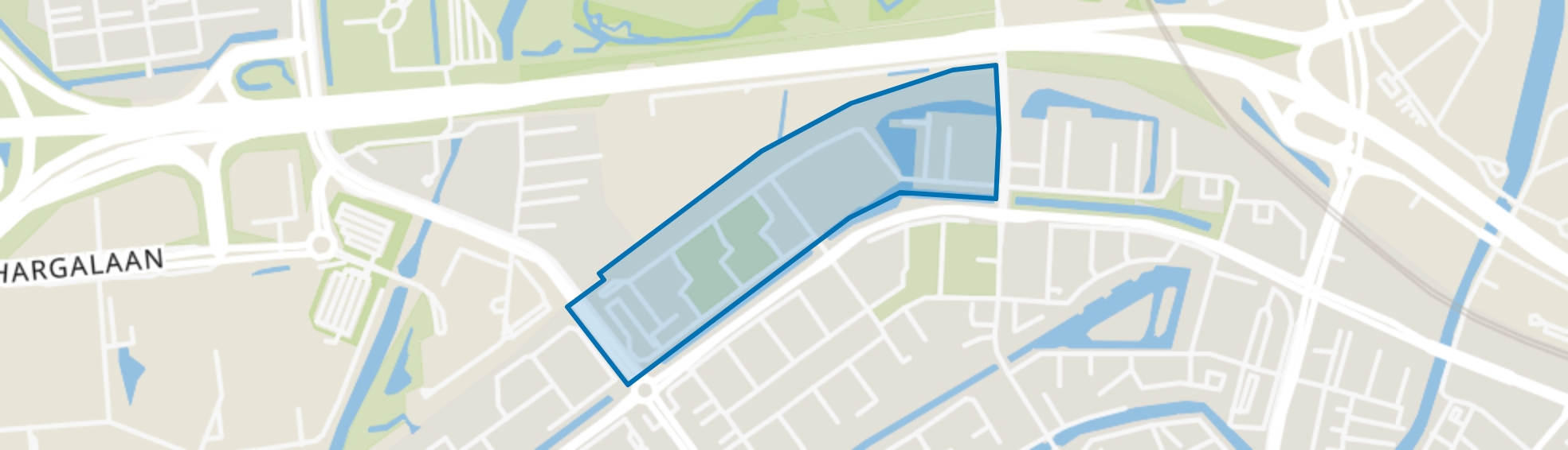 Staatsliedenbuurt, Schiedam map