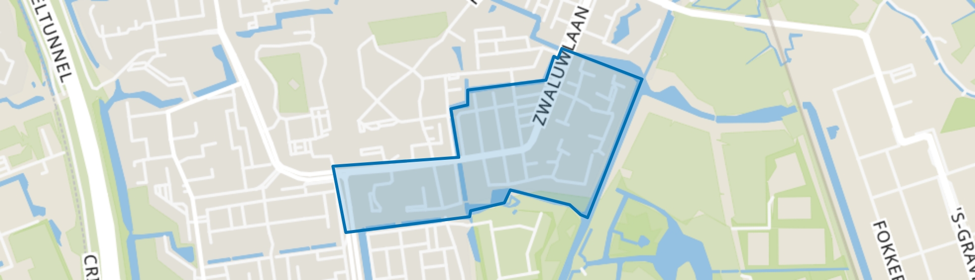 Zwaluwbuurt, Schiedam map