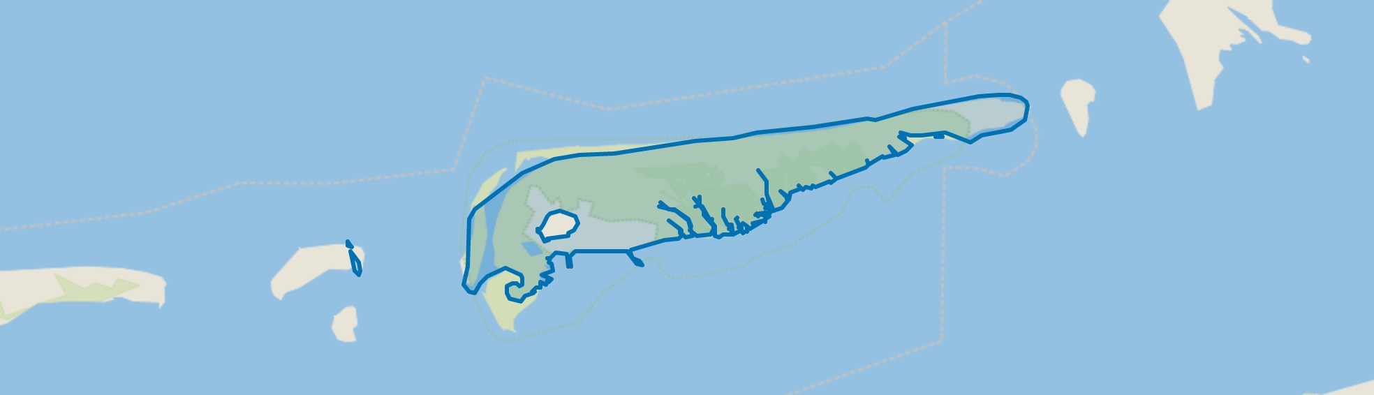 Verspreide huizen Schiermonnikoog, Schiermonnikoog map