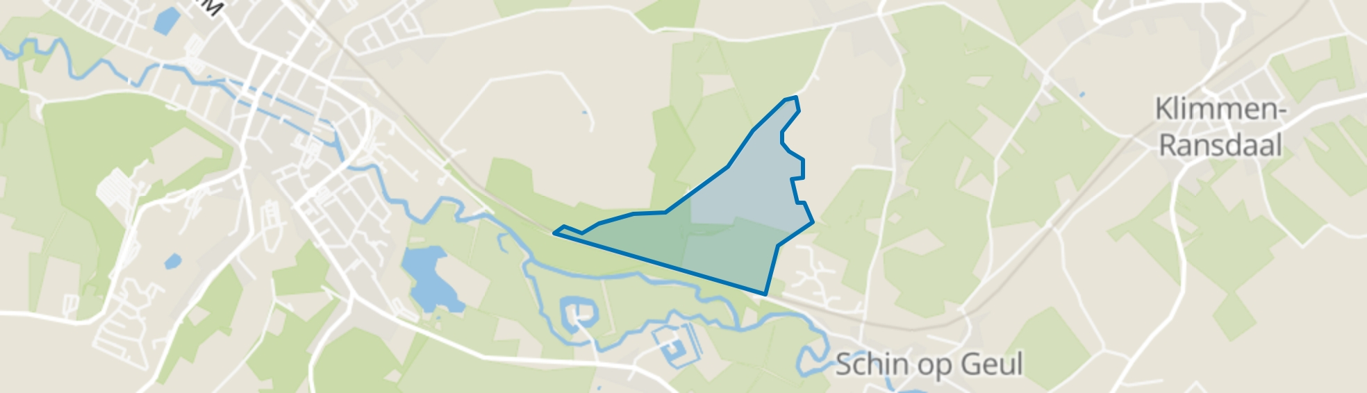 De Kluis, Schin op Geul map