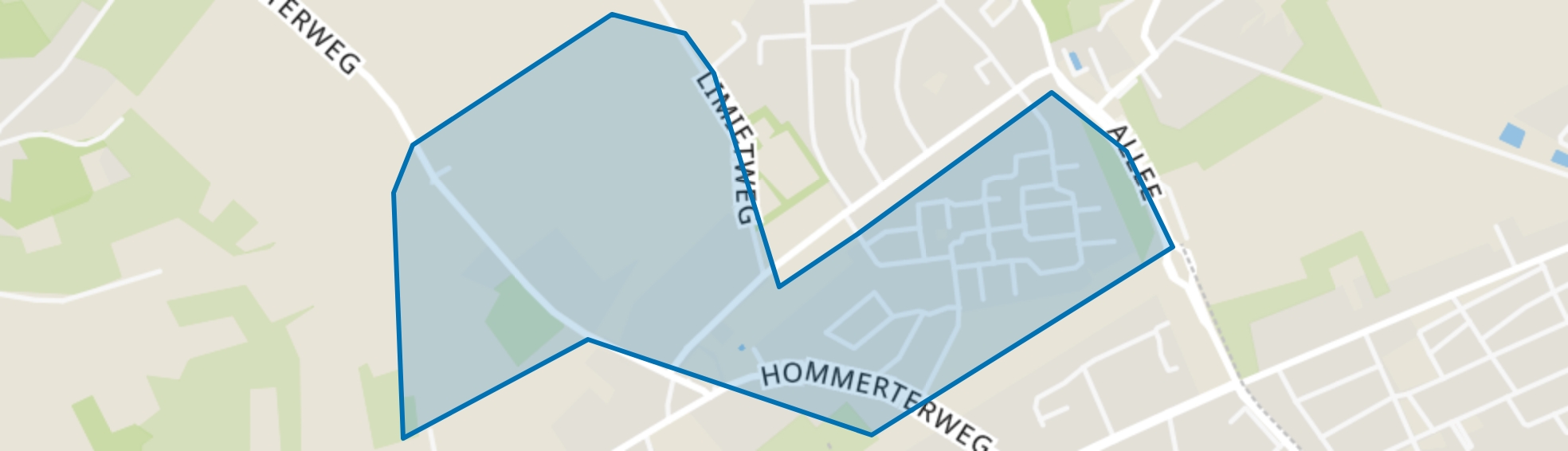 Hommert (gedeeltelijk), Schinnen map