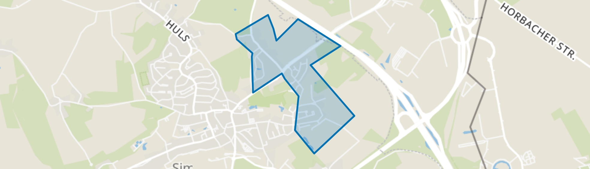 Molsberg-Rodeput, Simpelveld map