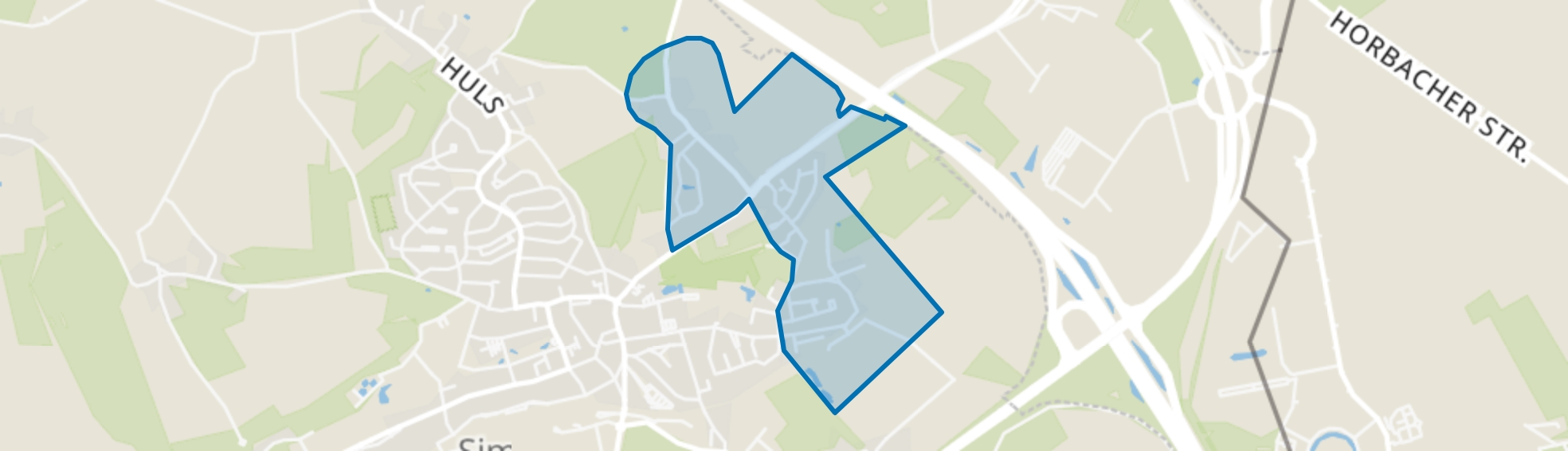 Molsberg-Rodeput, Simpelveld map