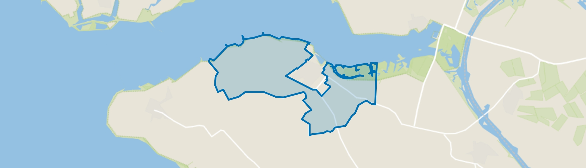 Verspreide huizen Sint-Annaland, Sint-Annaland map