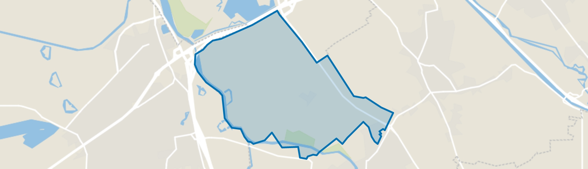 Verspreide huizen Sint-Michielsgestelse polders, Sint-Michielsgestel map