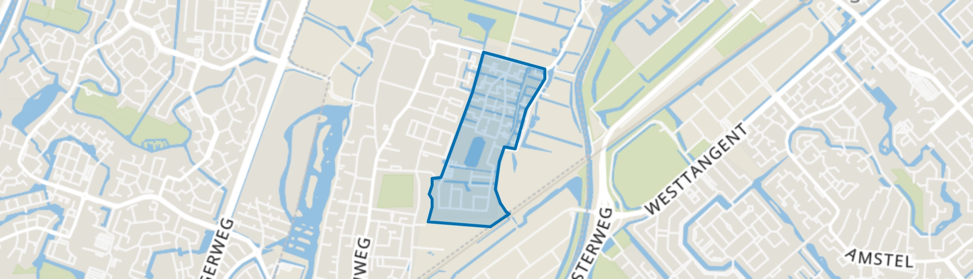 Twuyverhoek en Oostwal, Sint Pancras map