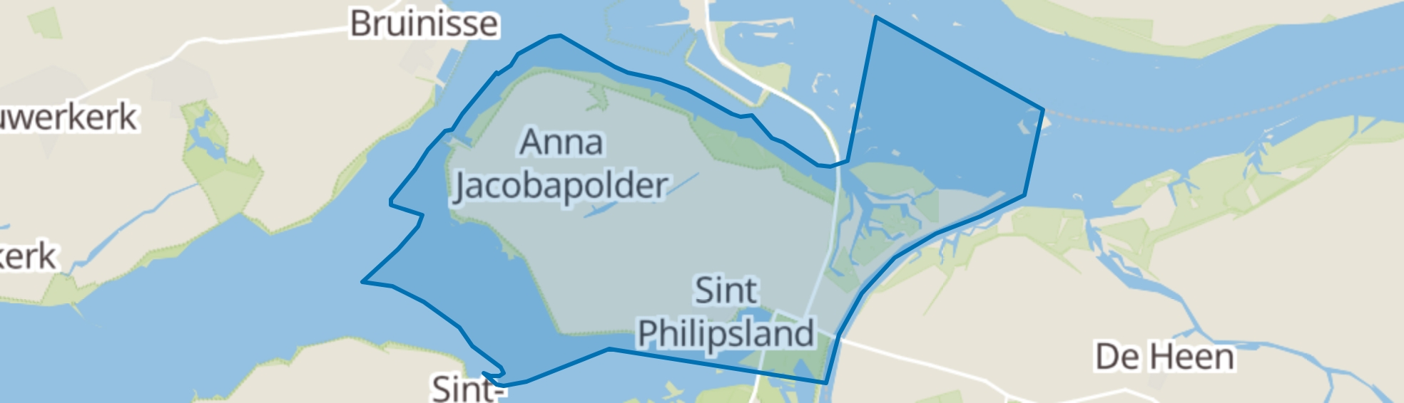 Sint Philipsland map