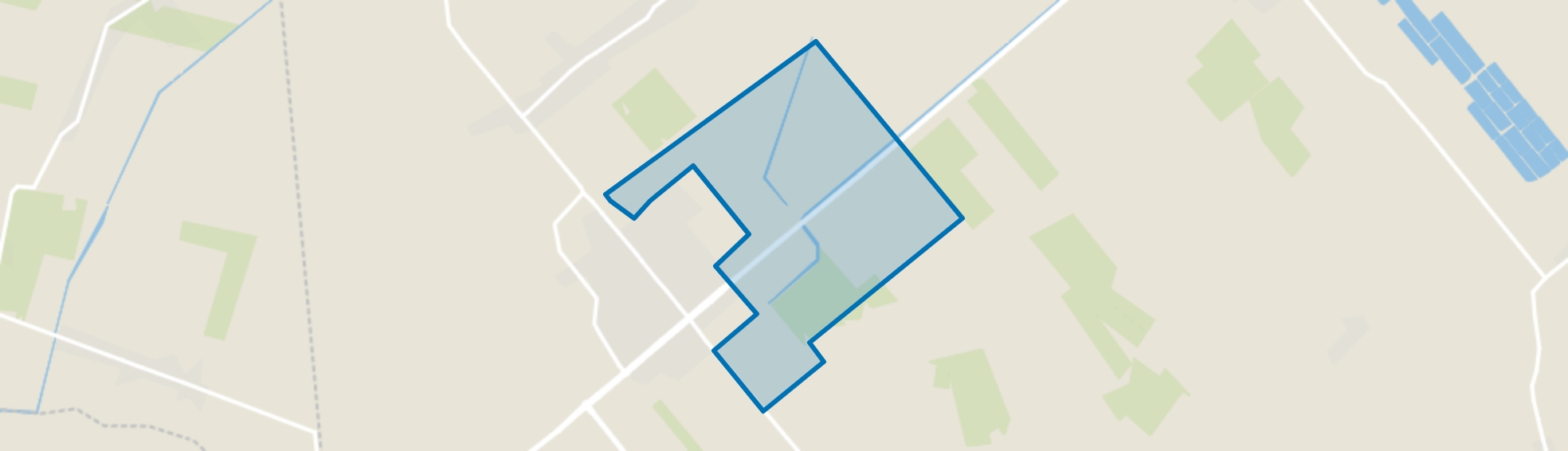 Verspreide huizen Slagharen-Oost, Slagharen map