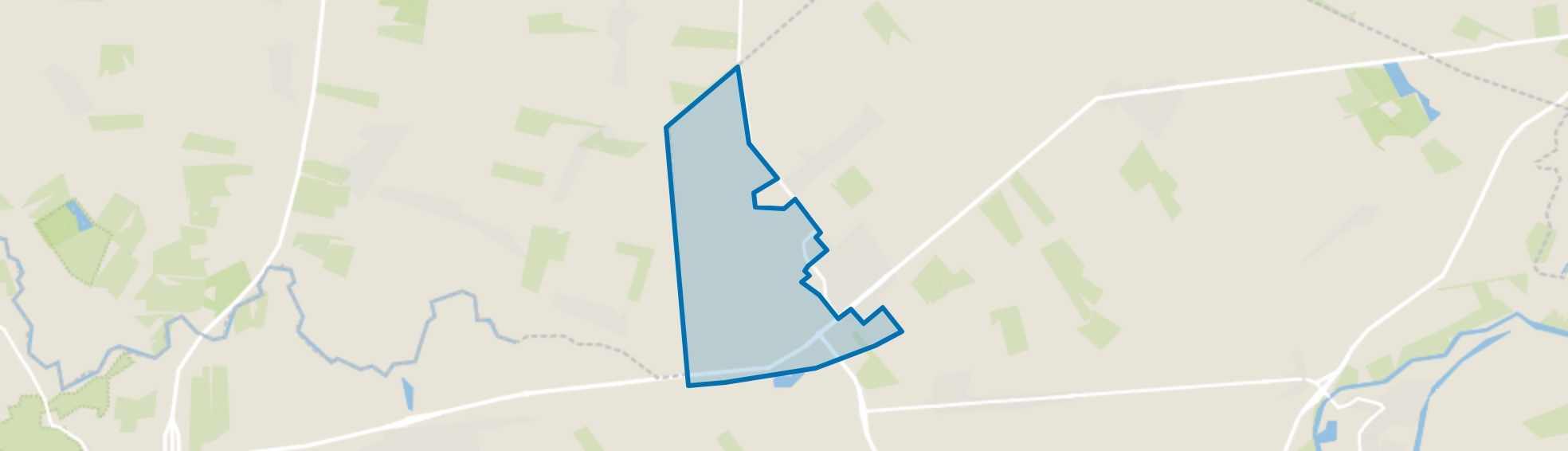 Verspreide huizen Slagharen-West, Slagharen map