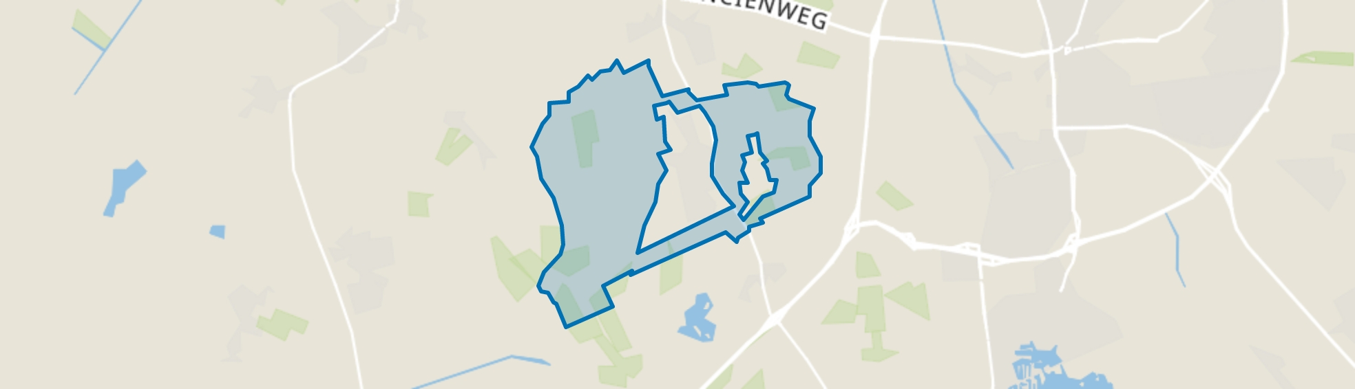 Verspreide huizen Sleen, Sleen map