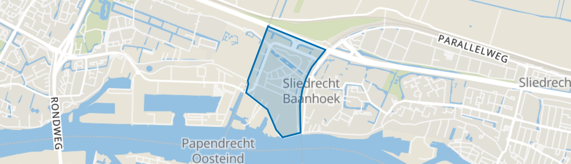 Baanhoek-West, Sliedrecht map