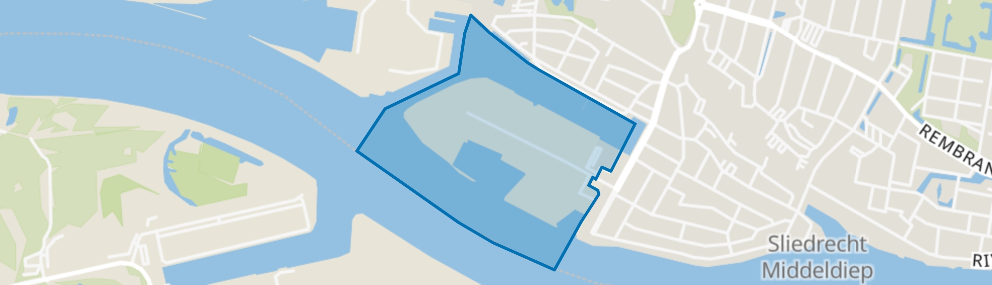 Bedrijventerrein Kerkerak, Sliedrecht map