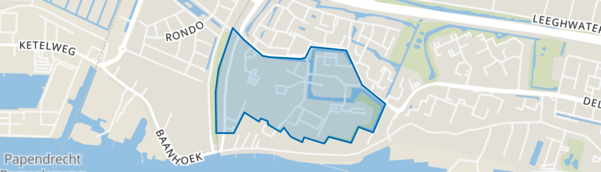 Benedenveer, Sliedrecht map