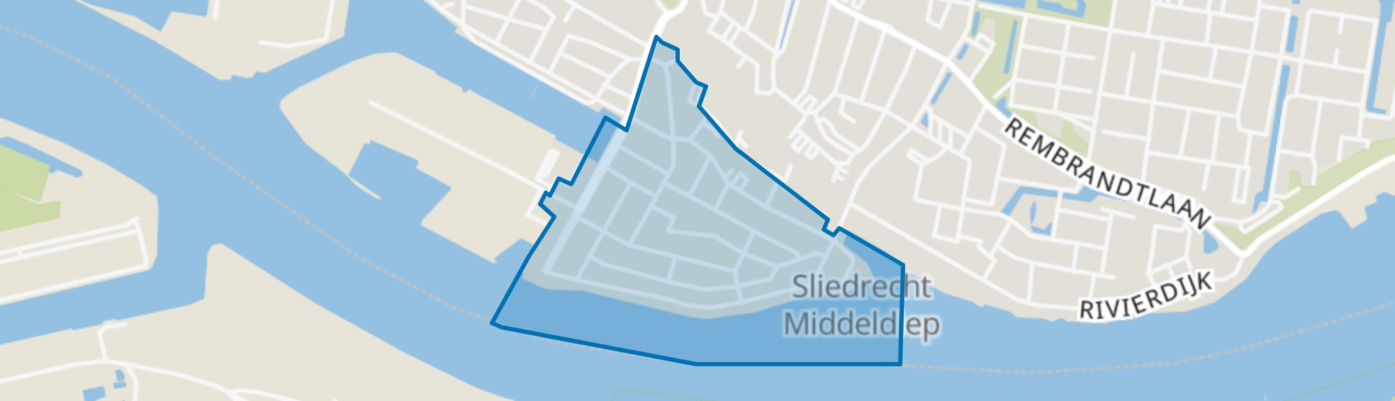 Buitenuitbreiding-Oost, Sliedrecht map