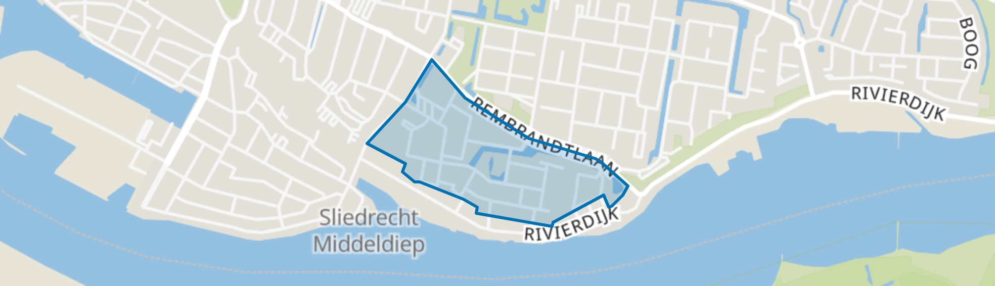 Middenveer, Sliedrecht map