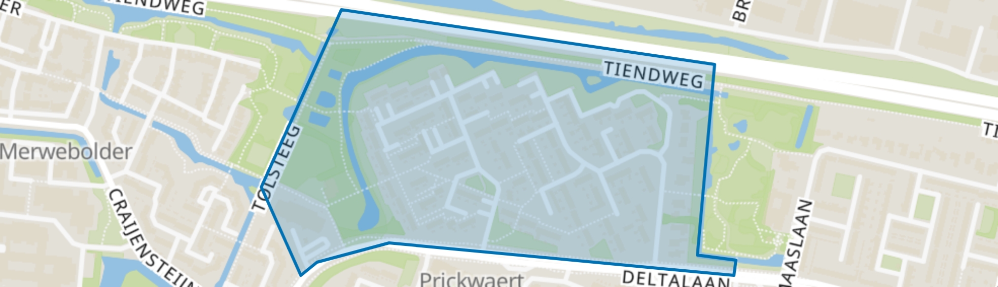 Prickwaert en Weresteijn, Sliedrecht map