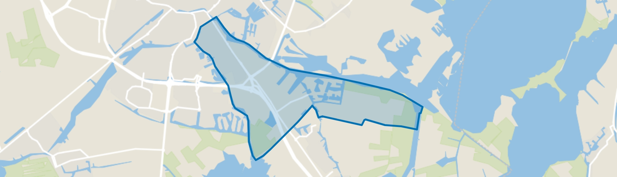 Sperkhem en industrieterrein Houkesloot, Sneek map