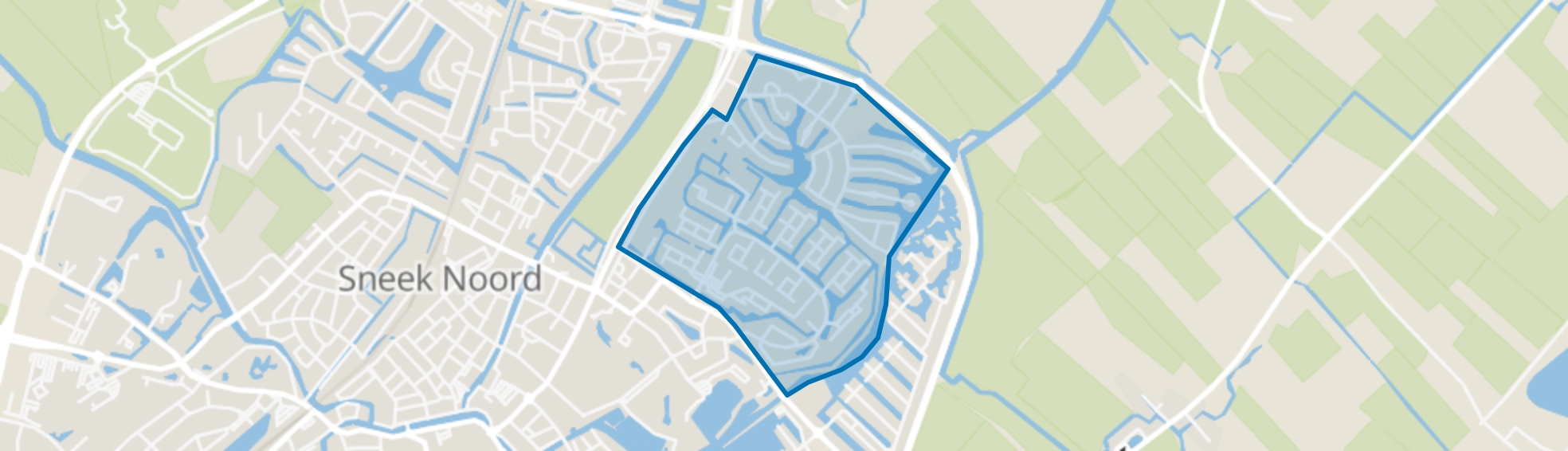 Stadsfenne, Sneek map