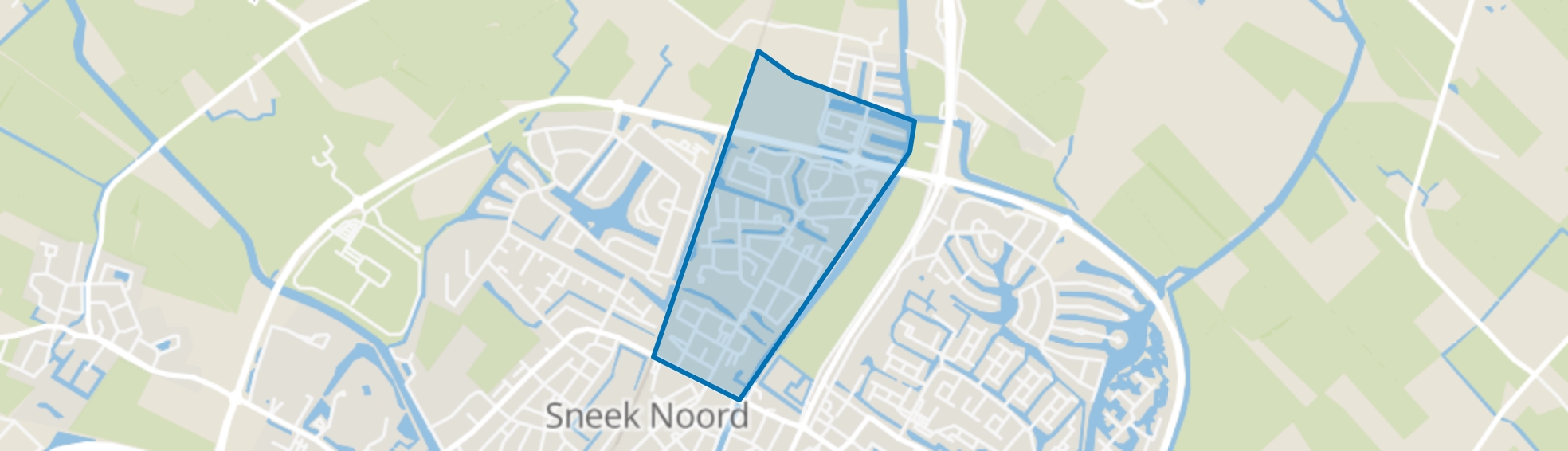 Zwetteplan, Sneek map