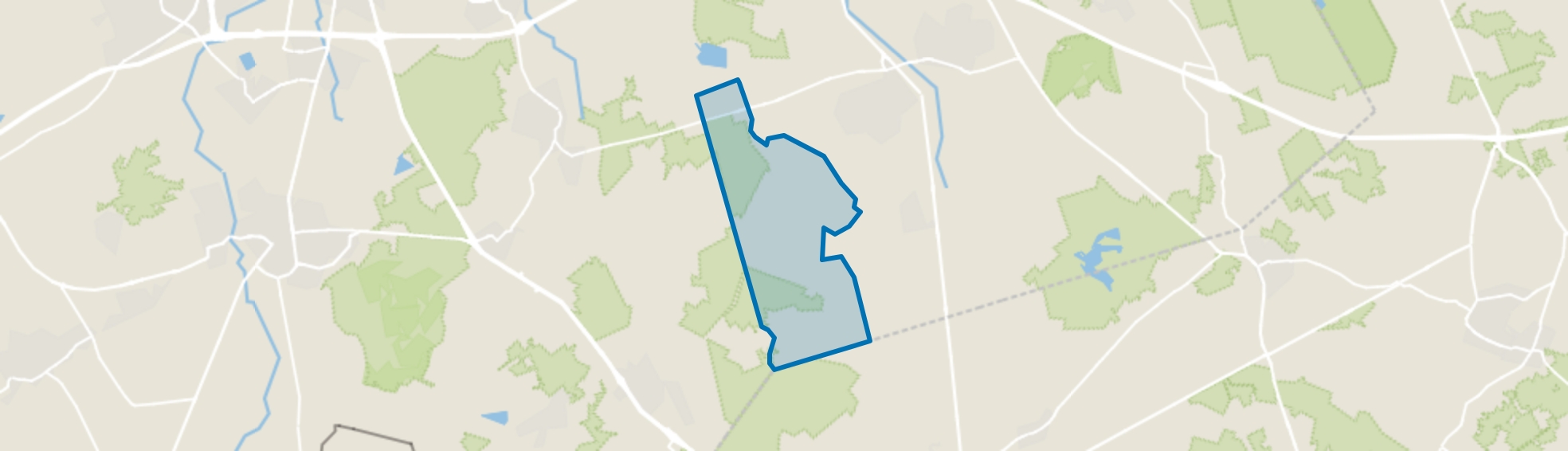 Verspreide huizen Somerense Heide, Someren map