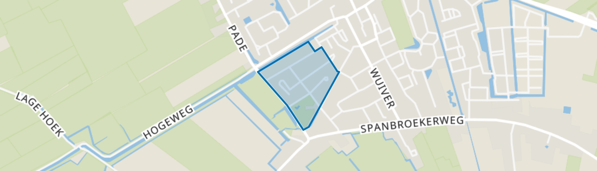 Slothuis, Spanbroek map