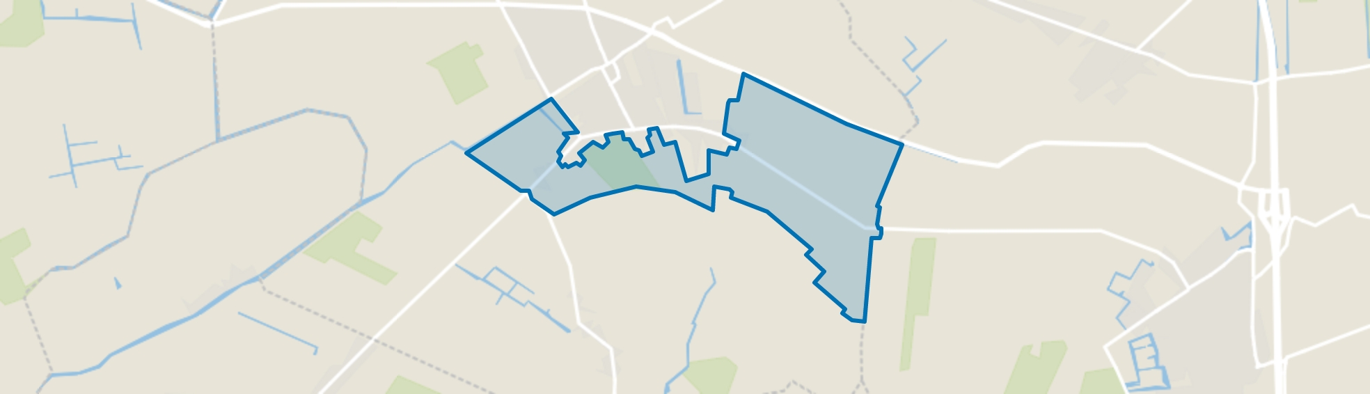 Spanbroekerweg Buiten, Spanbroek map