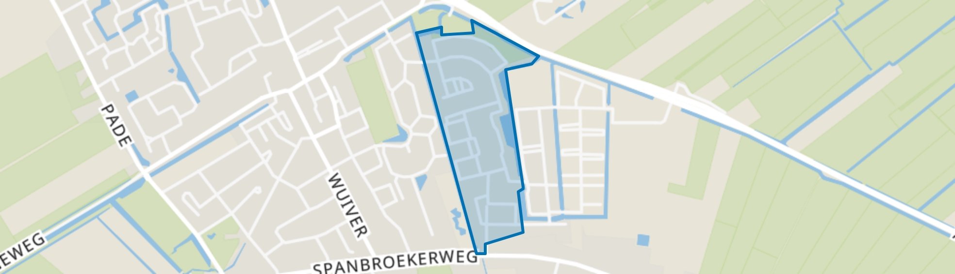 Wijde Klaver Oost, Spanbroek map