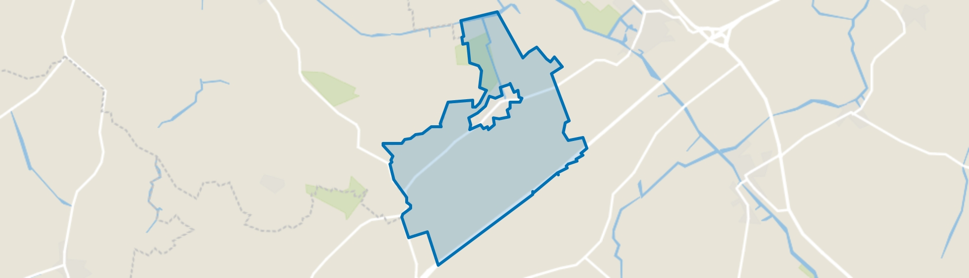 Buitengebied Spannum, Spannum map