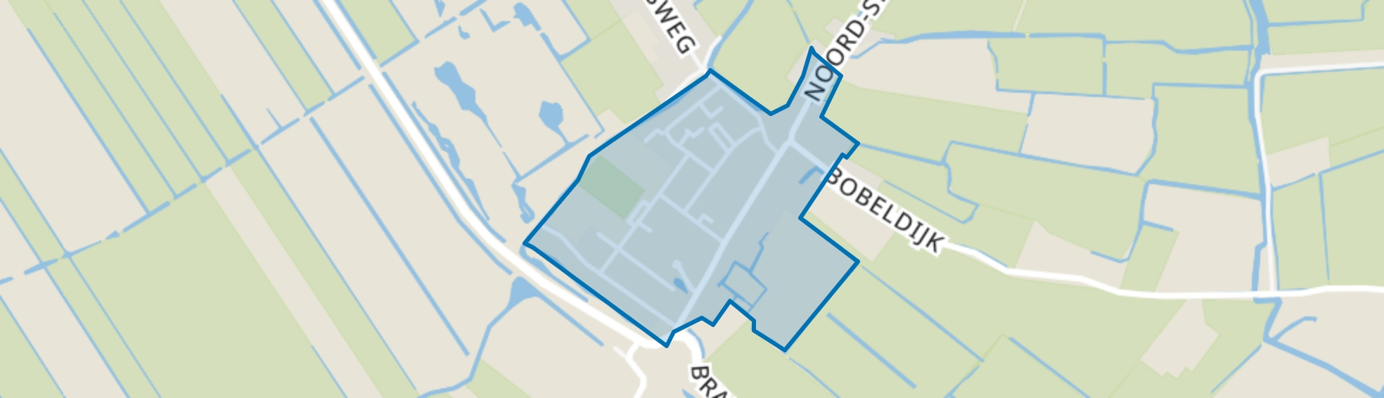 Spierdijkerweg en omgeving, Spierdijk map