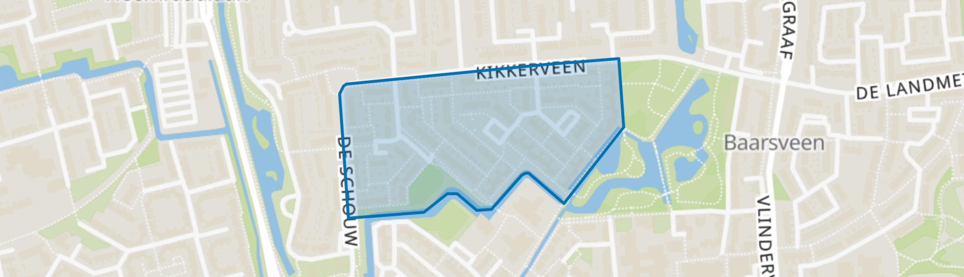 Kikkerveen, Spijkenisse map